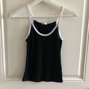 Black knit tank top